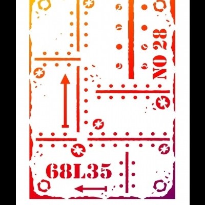 STENCIL VIVA A4 at80268