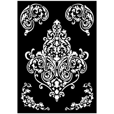 Big stencil A3 - Frieze and corners 27,9x42cm KSTDA 3001