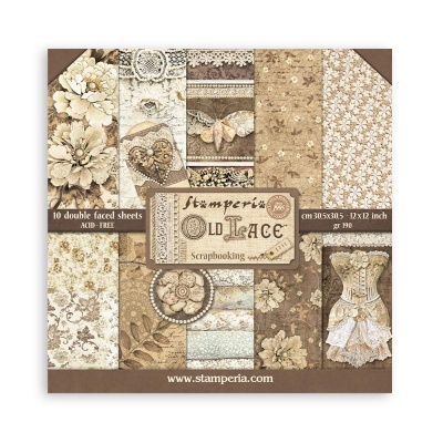 Bloc Scrapbooking 30,5x30,5cm - Old Lace  SBBL32