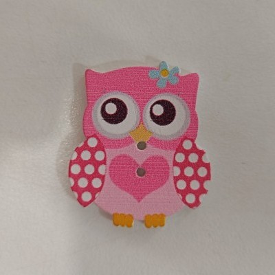 Botão Mocho rosa 29x25mm app