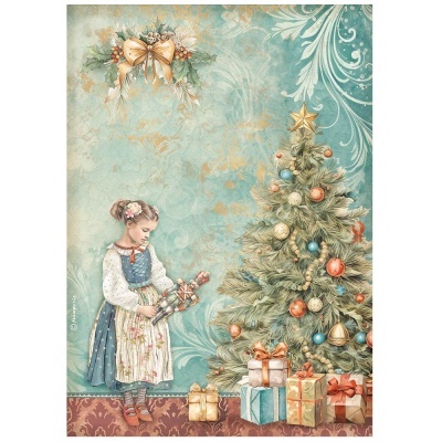 Papel arroz A4 - The Nutcracker Christmas tree  DFSA 4941