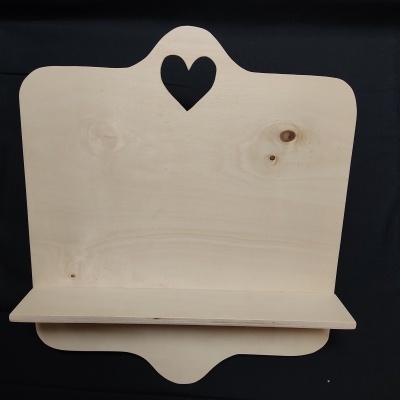 Prateleira madeira 50x43x8,5cm