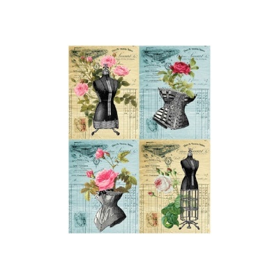 PAPEL DE ARROZ Costura Vintage CADENCE PA453