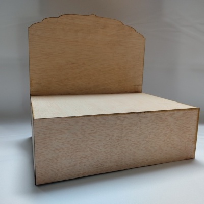 Caixa madeira c/28x28x20x9,5cm CCG01