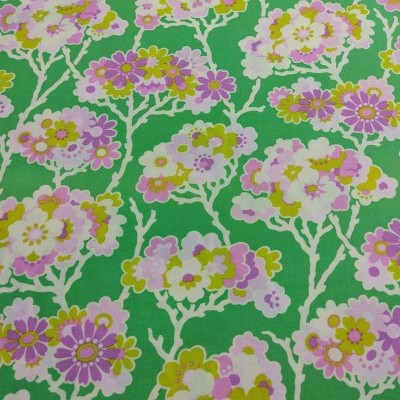 TECIDO FREE SPIRIT FLORES N21 PWHB033-turqu