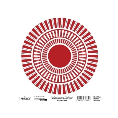 Arroz 30x30cm CADENCE - Modern Ethnic Round MER03