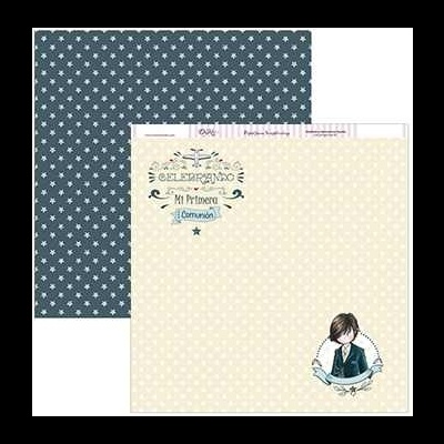 Papel scrapbooking “Mi primera comunión niño” SCP-151