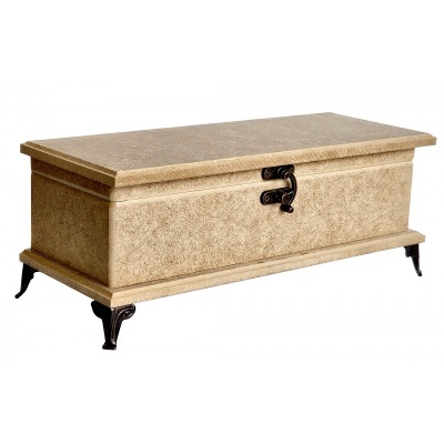 Caixa mdf pés de metal 8x29x12cm 650172