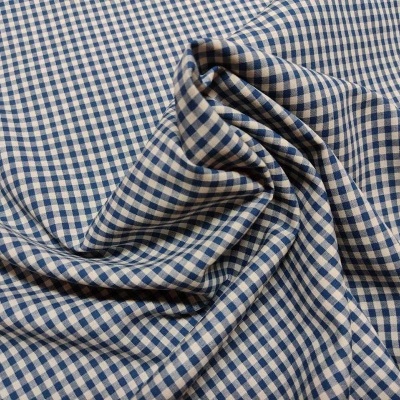 Tecido RK 14300D2-9 Xadrez 3x3 Azul Ganga T1956