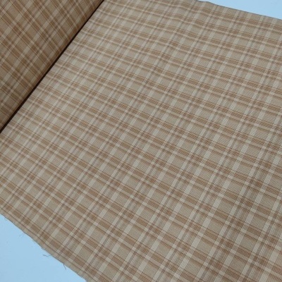 Tecido "One Sister" xadrez  amarelo torrado HG33870