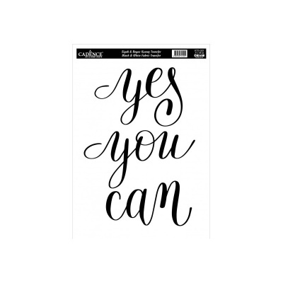 Transfer tecido W&B 21x30cm CADENCE KTS22