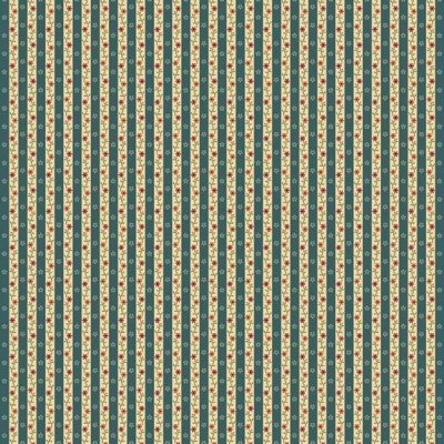 Tecido Marcus Fabrics "HEARTHSTONE" CALICO STRIPE R600535  BLUE