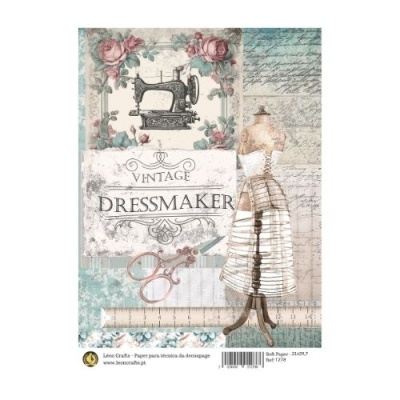 Papel de arroz - Costura 3    Tamanho: A4   1278