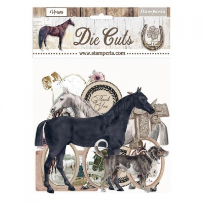 Die cuts assorted - Romantic Horses DFLDC40