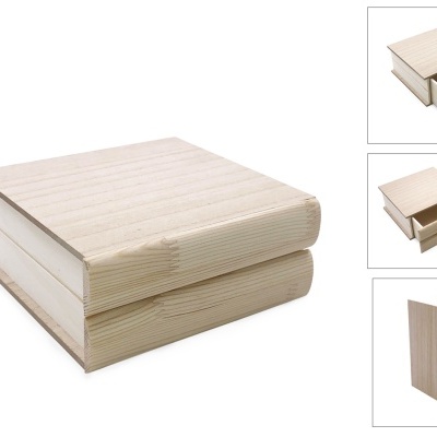 CAIXA LIVRO 18.5x18.5X8CM 4 div. Ref. 87893