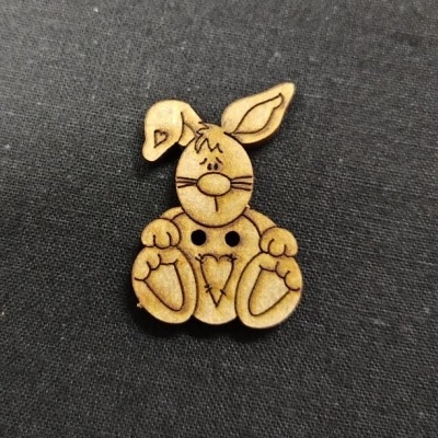 Botão Coelhinho 2x3 742109
