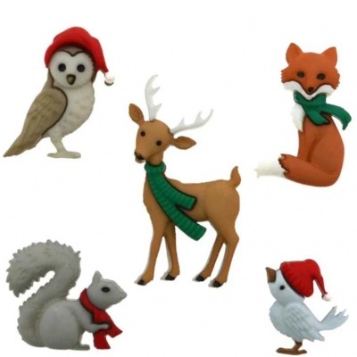 BOTÕES DRESS IT UP "Woodland Holiday" 9500 NATAL