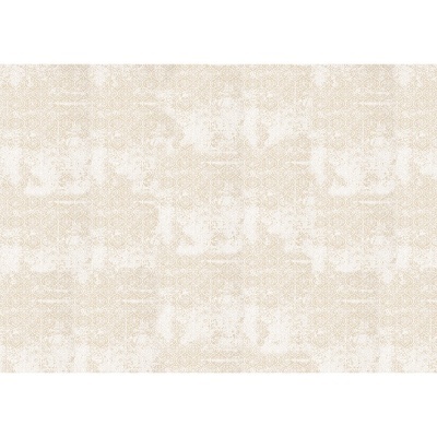 Papel de parede bege com padrões clássicos em branco