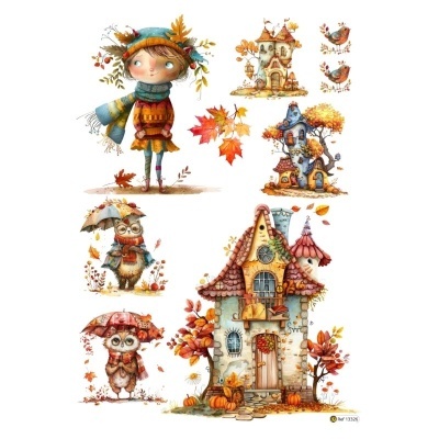 Papel Transfer Pro - Pumpkin house 20x28cm  13326