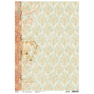 PAPEL DE ARROZ CB A3 Piuma Victorian Damask CBRM056