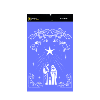 Stencil decoração e presépio 20x30cm  80655
