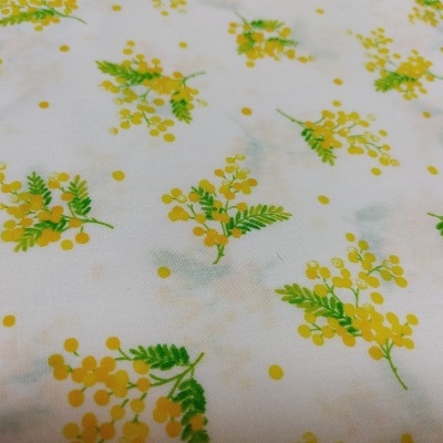 TECIDO COSMO TEXTIL PRINTED BLOAD AMARELO 10A T1112