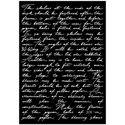 Big stencil A3 - Writings 29,7X42cm KSTDA3005