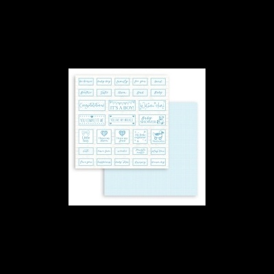 BLOCO SCRAP. STAMPERIA "DAYDREAM BLUE" 20,3x20,3 SBBS 56