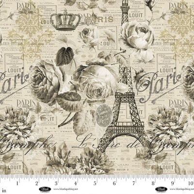 Tecido Blank Quilting 4106-30 Parchment || Paris Nights  BL 4106