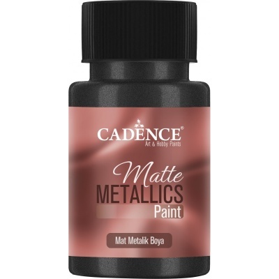 Tinta Metálica MATE 50ml Preto CADENCE  MMB36
