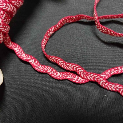 Grega média Poli./Text. Vermelho/Branco 900