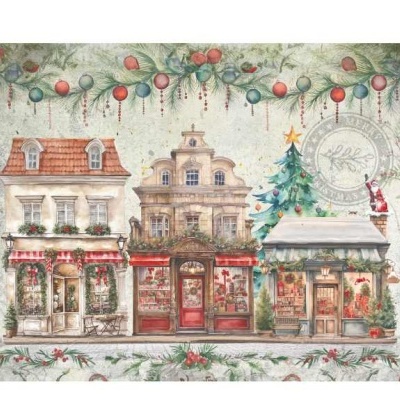 Papel de Arroz Bairro do Natal    A4   1291