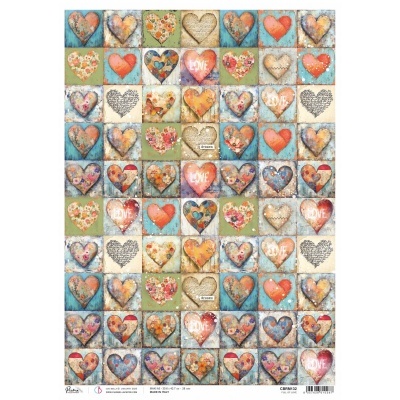 Papel de arroz A3 Full of love  CIAO BELLA  CBRM132