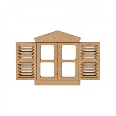 Janela c/portadas 6x3,9cm 741574