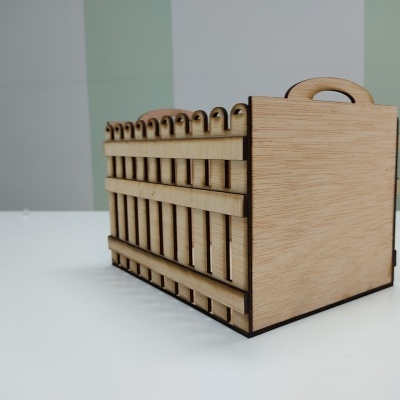 Cesto /Caixa c/grade 20x15.5x15cm APL01