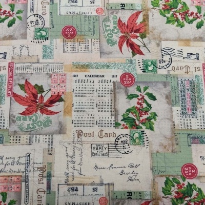 Tecido FreeSpirit Tim Holtz Holidays Past PWTH 199