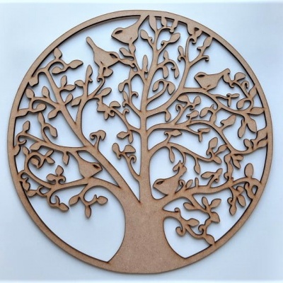 Árvore da Vida MDF 30x30cm E-3502 03