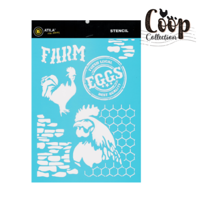 Stencil "Coop Collection"  20x30 80642
