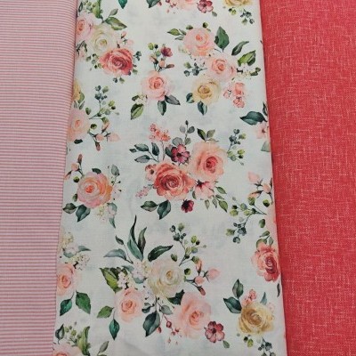 TECIDO INDIGO FLORES