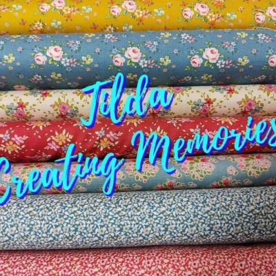 Tecido Tilda  "Creating Memories" CARLA BLUE   T 130134