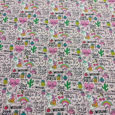 Tecido DRAMA QUEEN UNICÓRNIO 62657