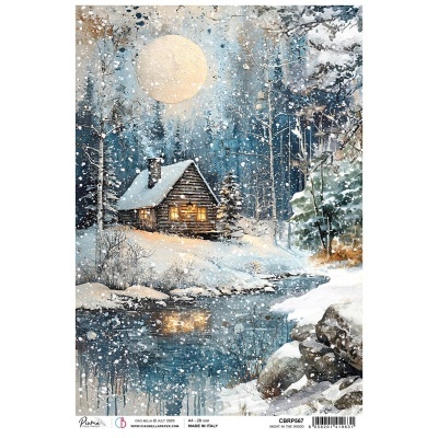 Papel de arroz A4 Night in the Wood  CIAO BELLA  CBRP567