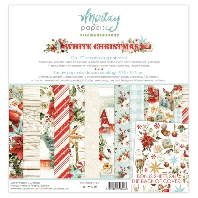 ALBUM SCRAP 12F. 30,5X30,5CM MINTAY "White Christmas" MT-WHC-07
