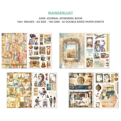 WANDERLUST Ephemera Book A4  CIAO BELLA  CBB006