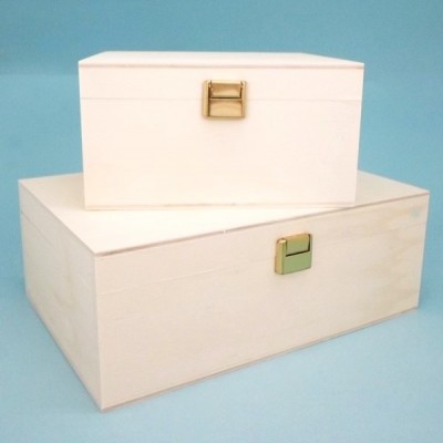 Caixa de chá de tampo liso de 4 div. choupo (15x15x8cm) 9042.4CH