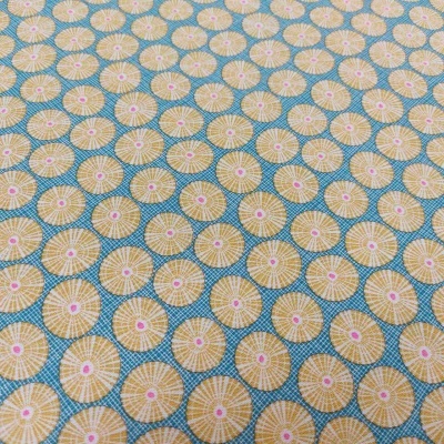 TECIDO TILDA COTTON BEACH LIMPET SHELL TEAL 100338 T1400A