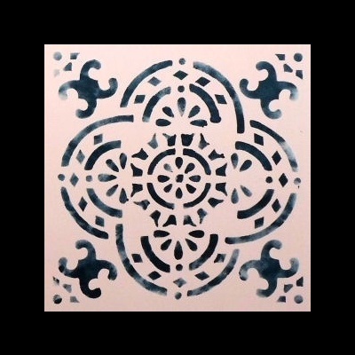 Stencil "Colecção Azulejo" 15x15cm Modelo 4