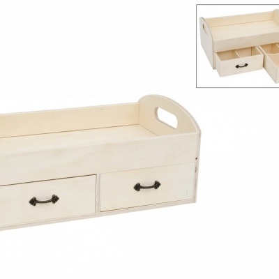 TABULEIRO 2 GAVETAS 35x21x15cm 87889