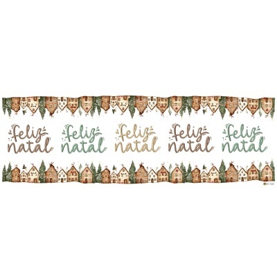 Papel Transfer Pro - Vila de Natal 50x17cm  13345