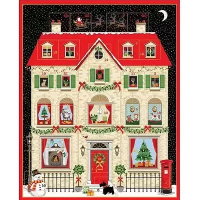 Tecido Makower painel "House Advent Calendar"  2133